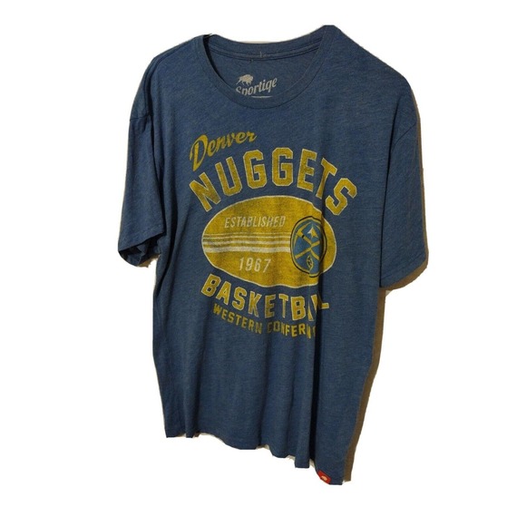Sportige Other - Denver Nuggets T-shirt Men's XL Blue Vintage Logo Sportige Apparel Co SS